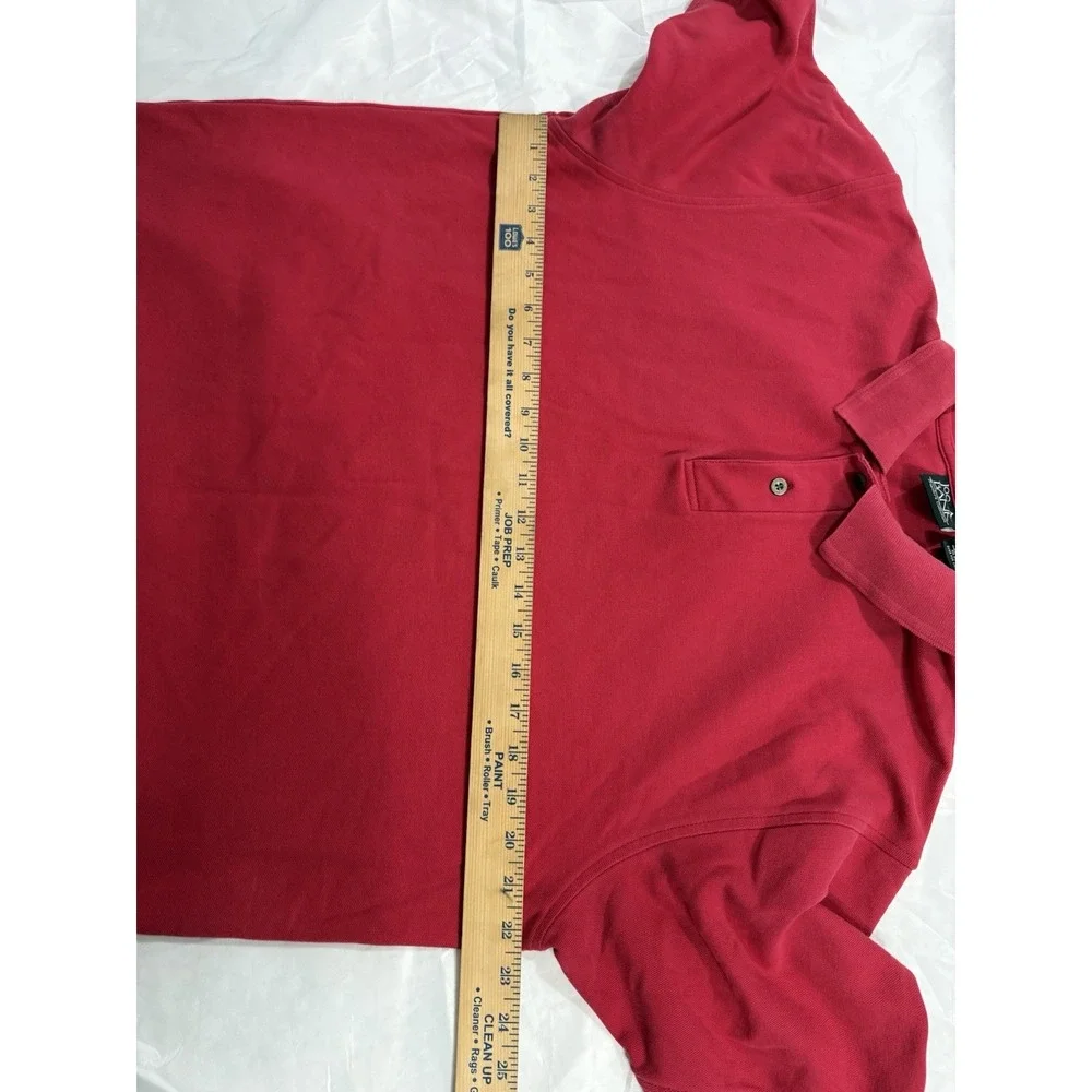 Jos A Bank Mens Large Red Travelers Collection 100%‎ Cotton Polo Shirt